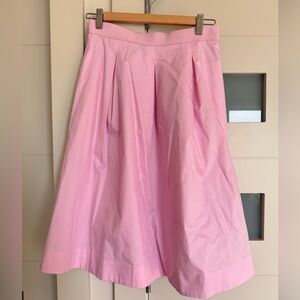 NWOT COS baby pink cotton poplin full skirt 36